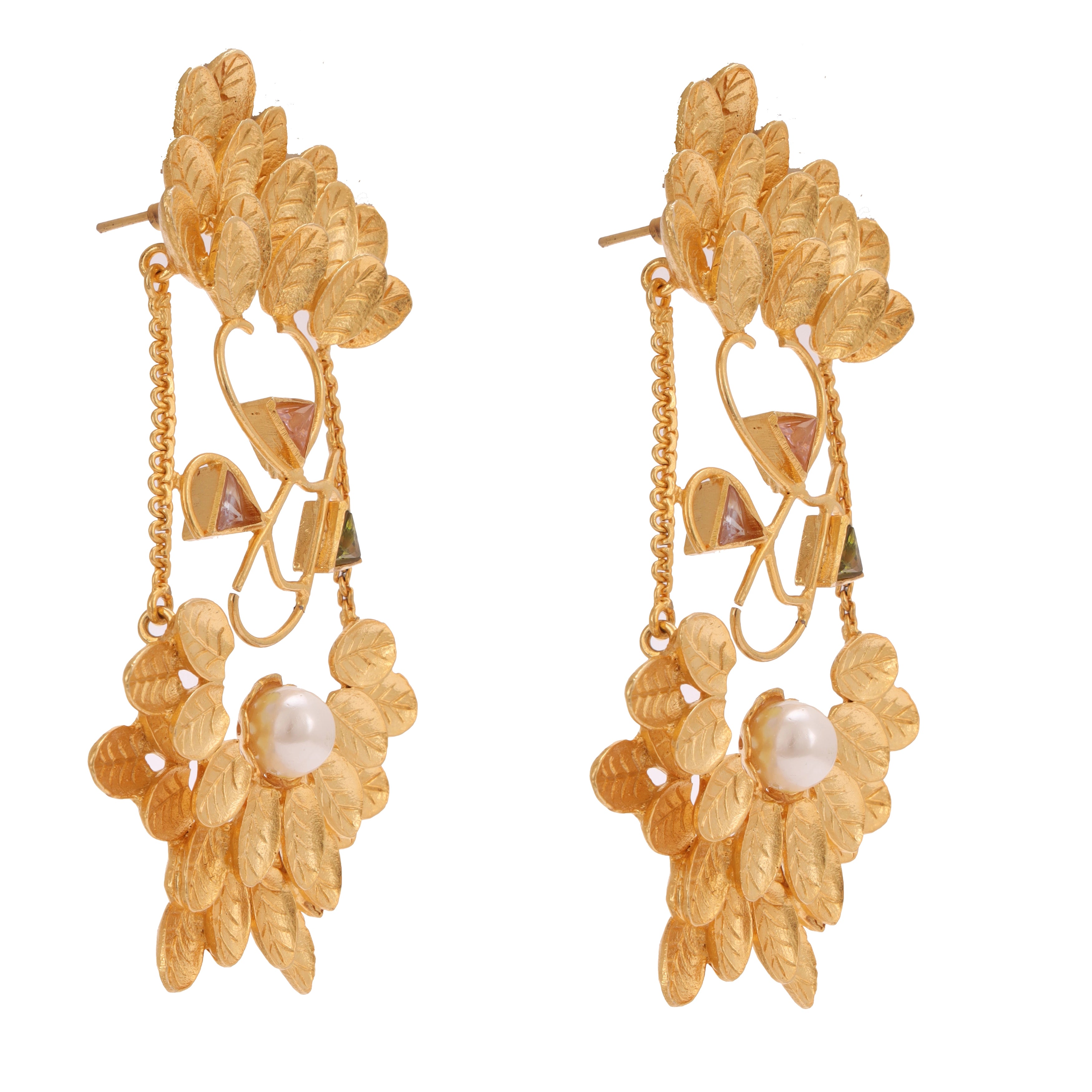 Dazzling Multicolored Chandelier Earrings