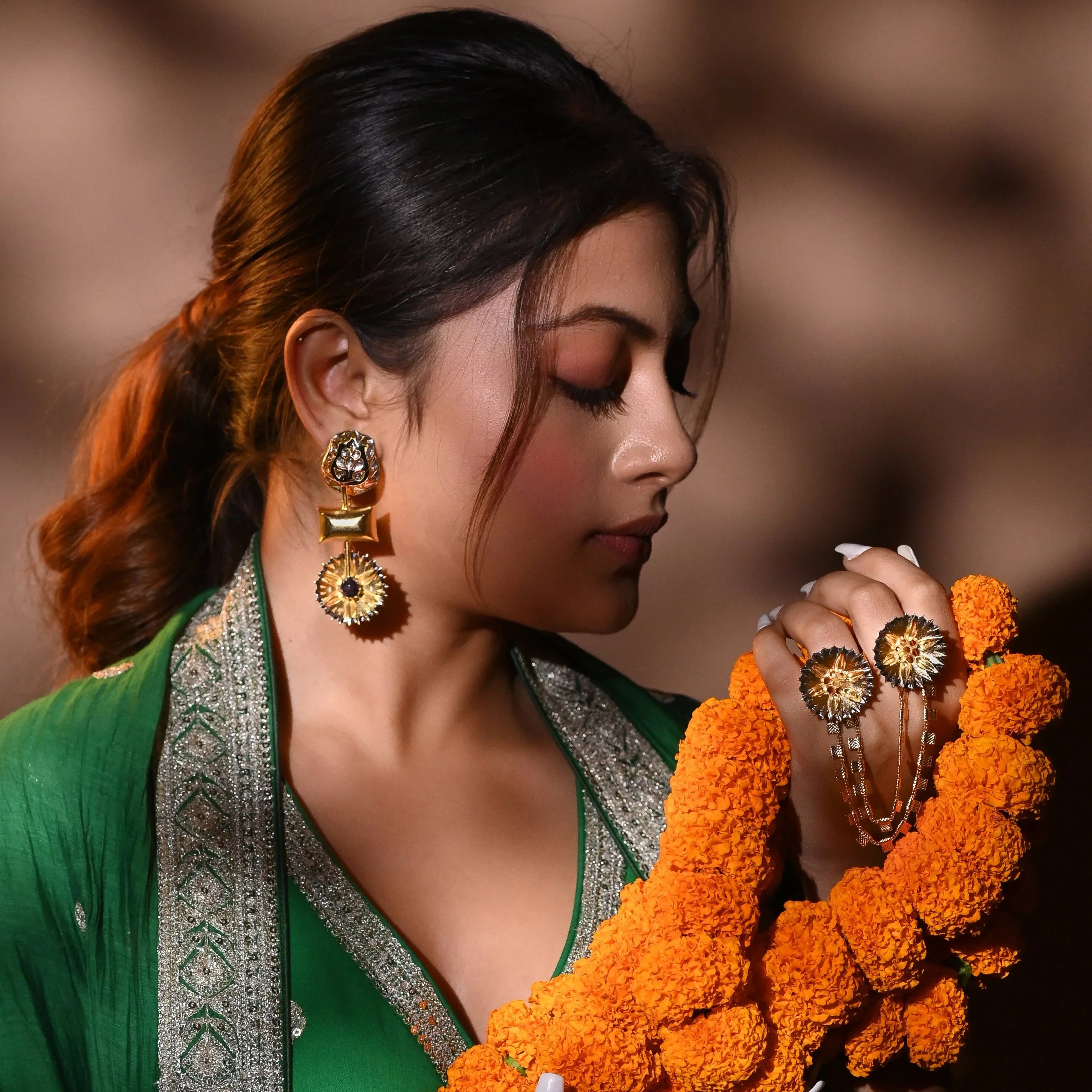 Mughal Hand Crafted Earrings