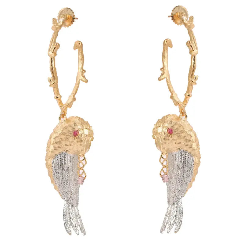Birdy Golden Fling Earrings