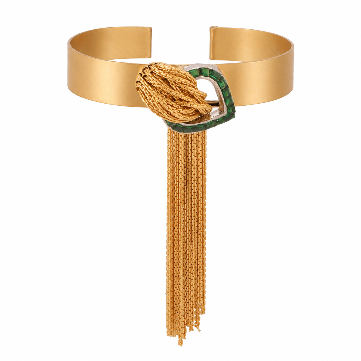 Golden Cascade Green Bracelet - styled bracelet shot