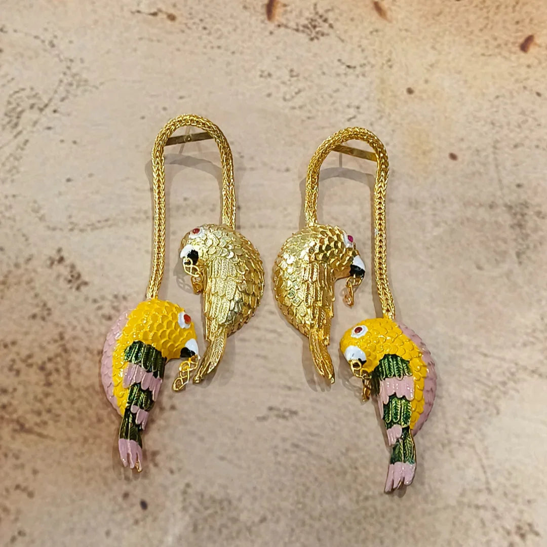 Soaring affection Handcrafted Earrings