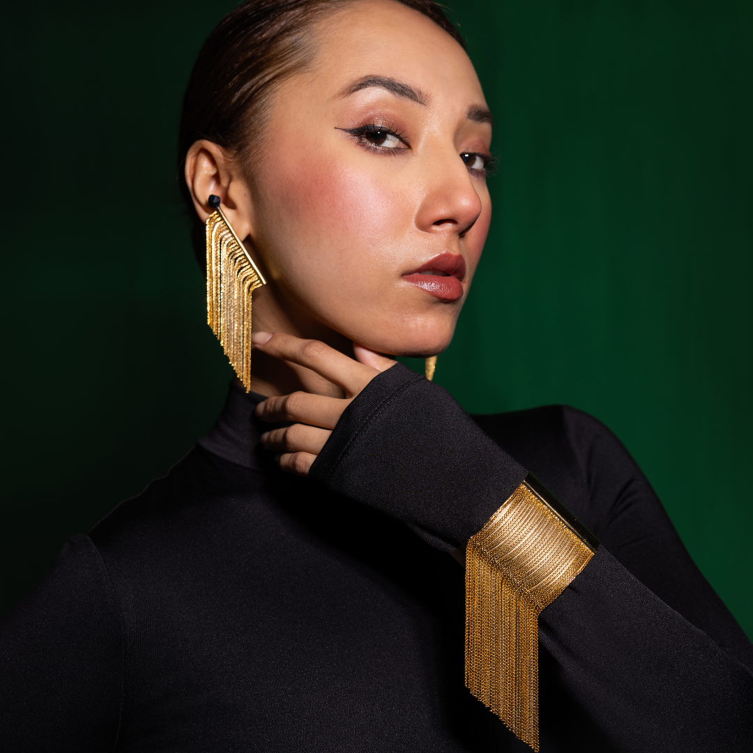 Dangler Gold Plated Cuff