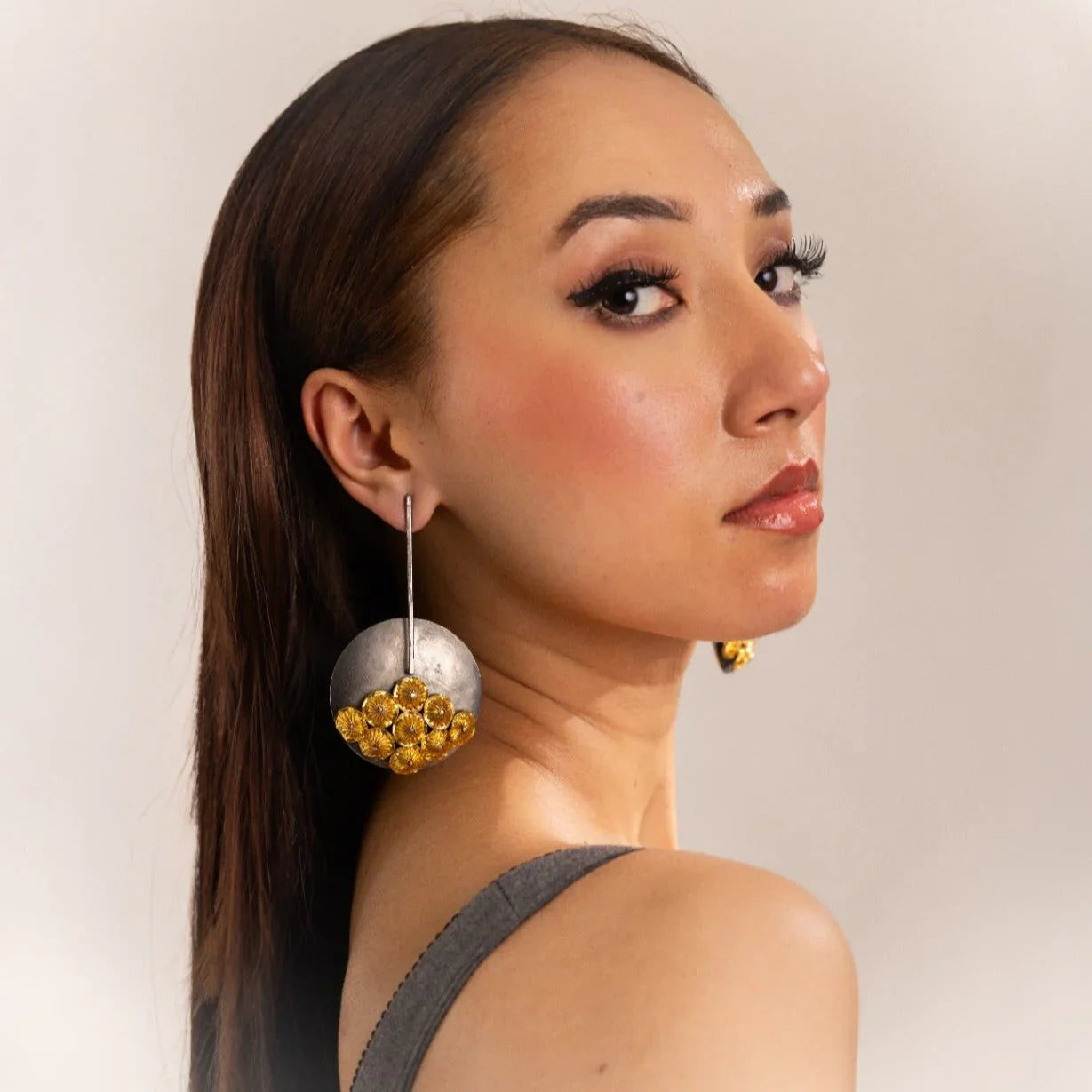 Quirky Gold Earrings