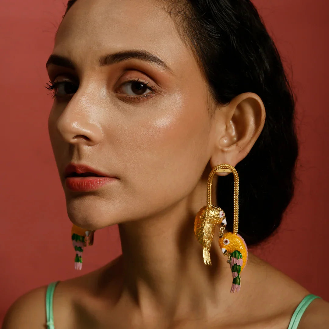 Soaring affection Handcrafted Earrings