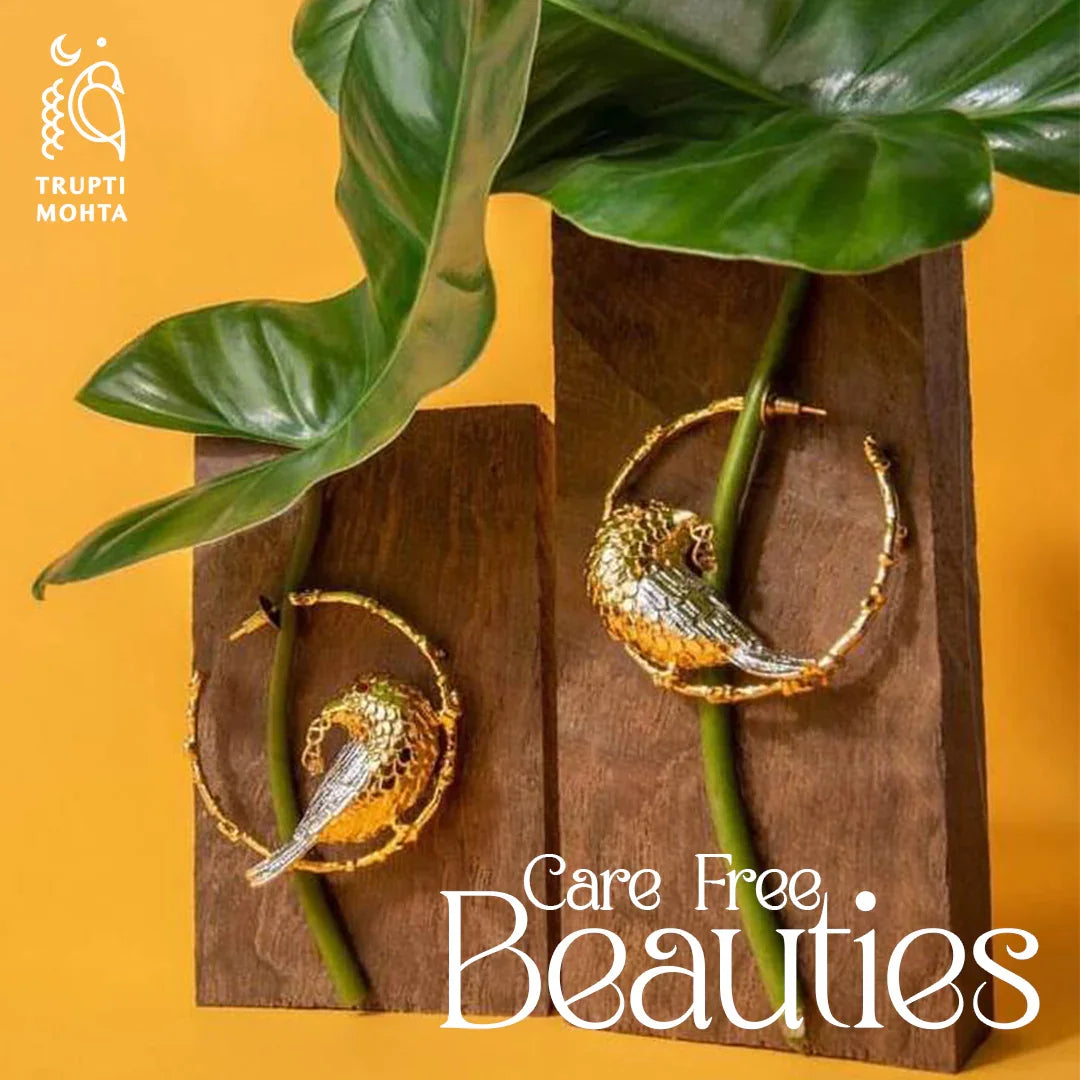 Jovial in Spring Gold Plated Earrings