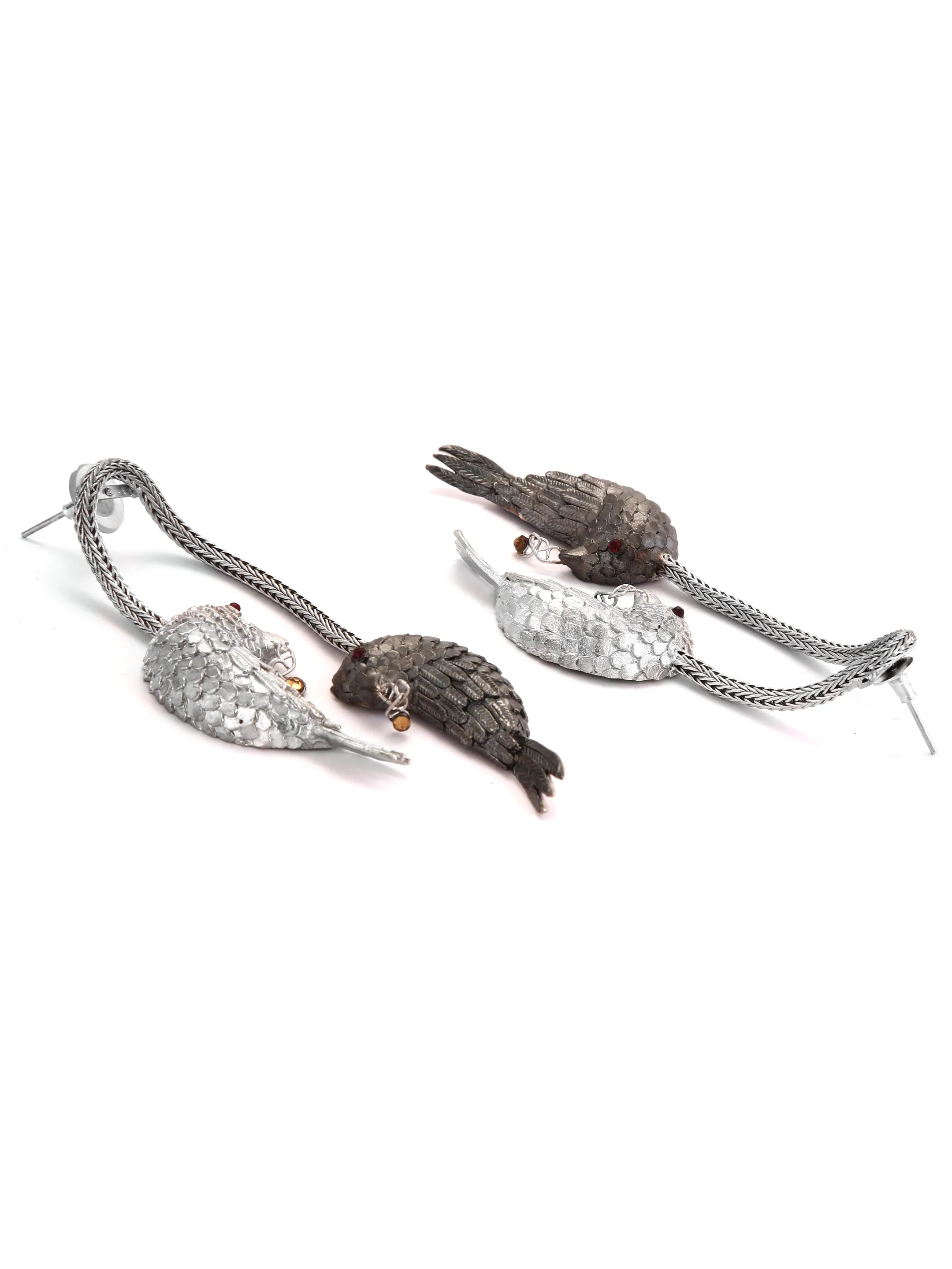 Love you, love you not Sterling earrings