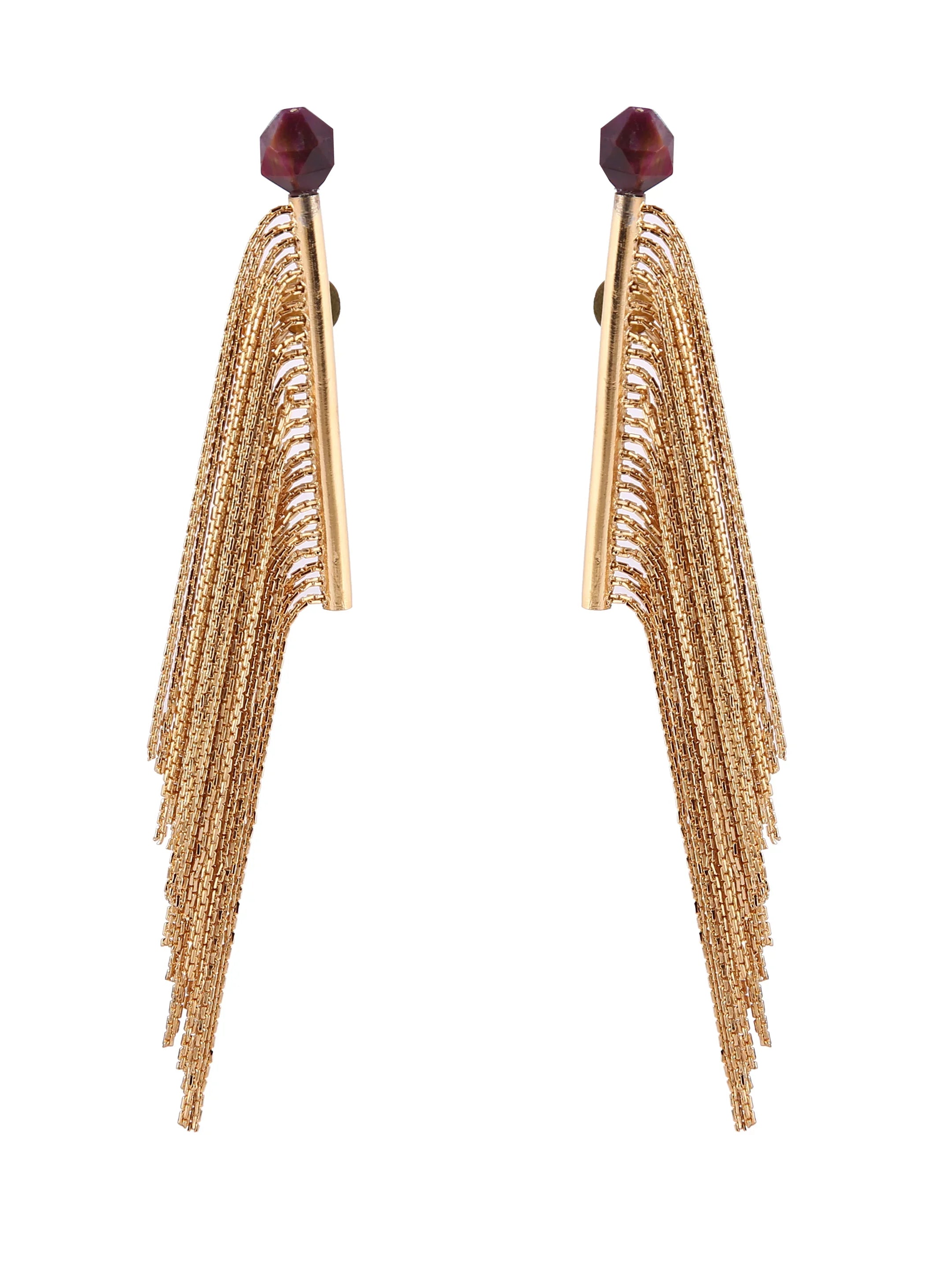 Dangler Gold Plated Fidget Earrings