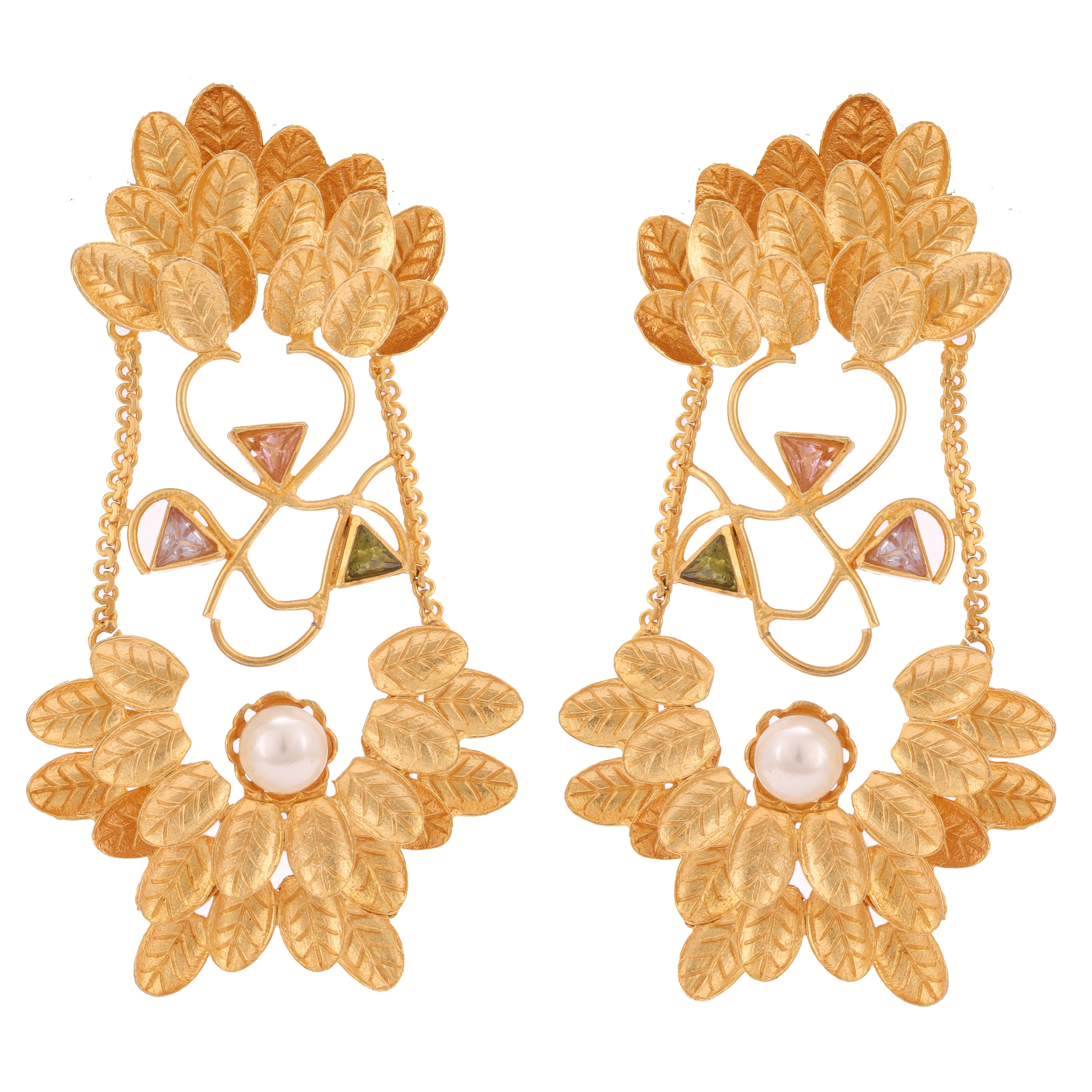 Dazzling Multicolored Chandelier Earrings