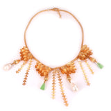 Forest Flower Gold  Neckpiece