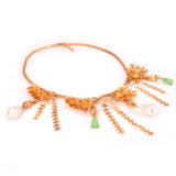 Forest Flower Gold  Neckpiece