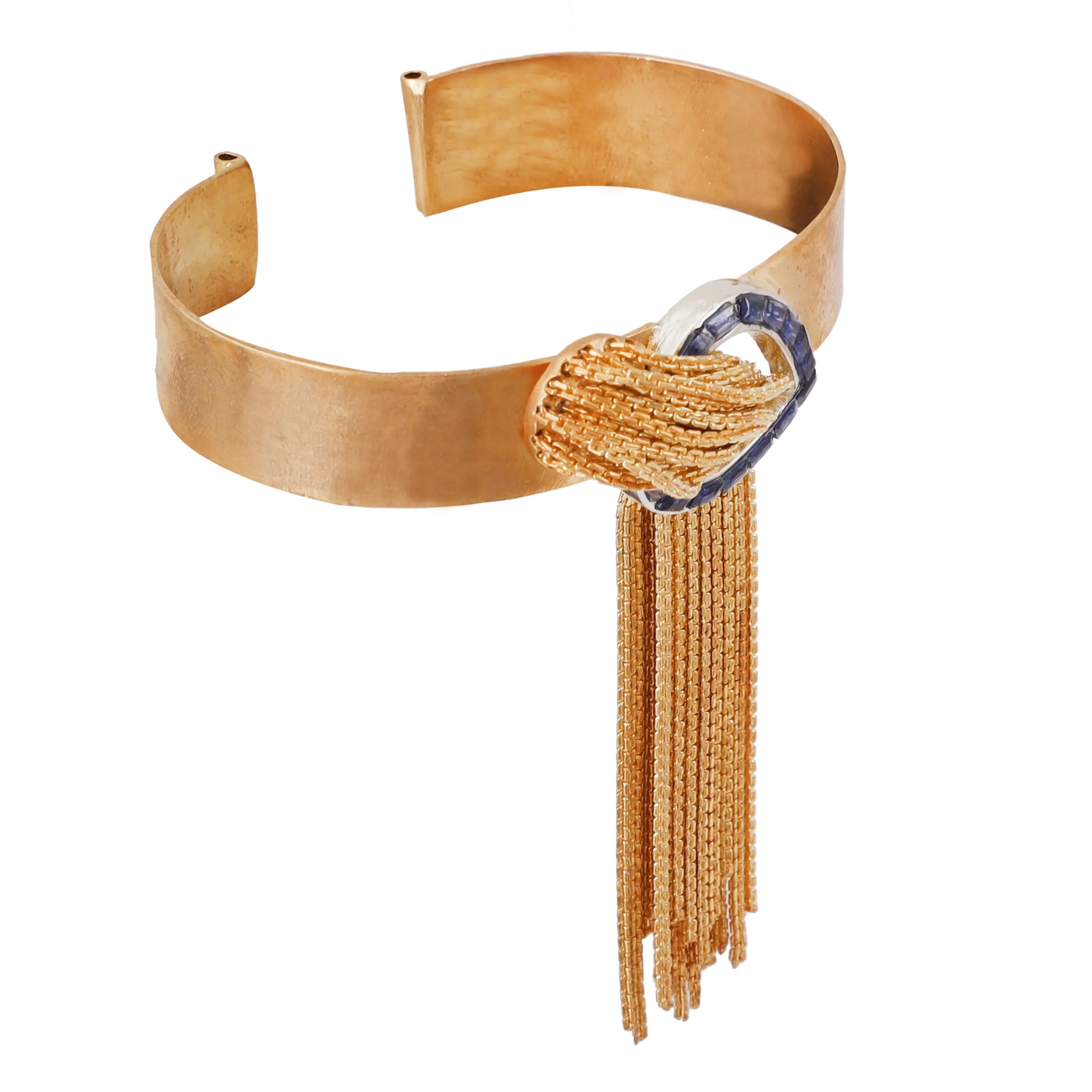 Golden Cascade Bracelet Blue