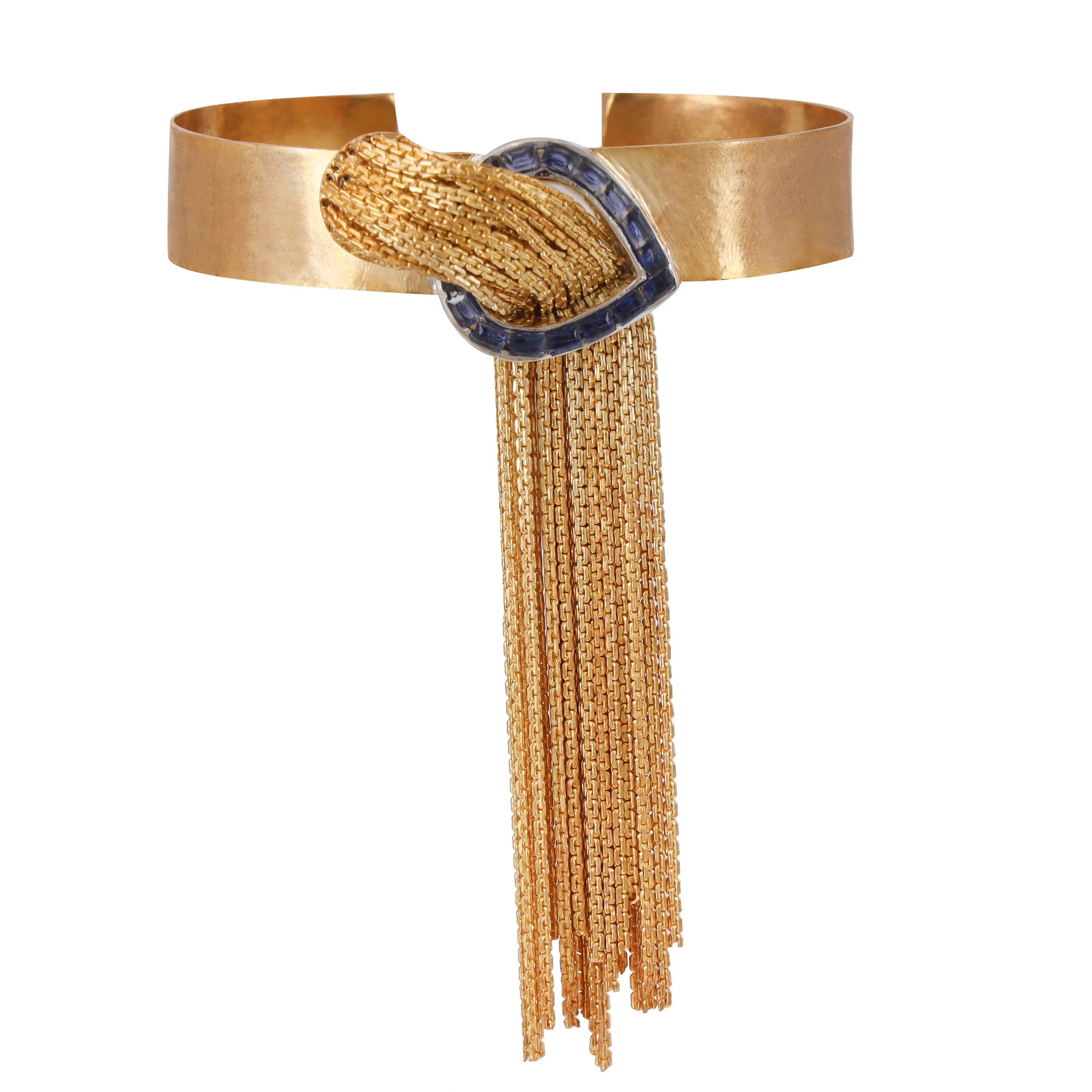 Golden Cascade Bracelet Blue