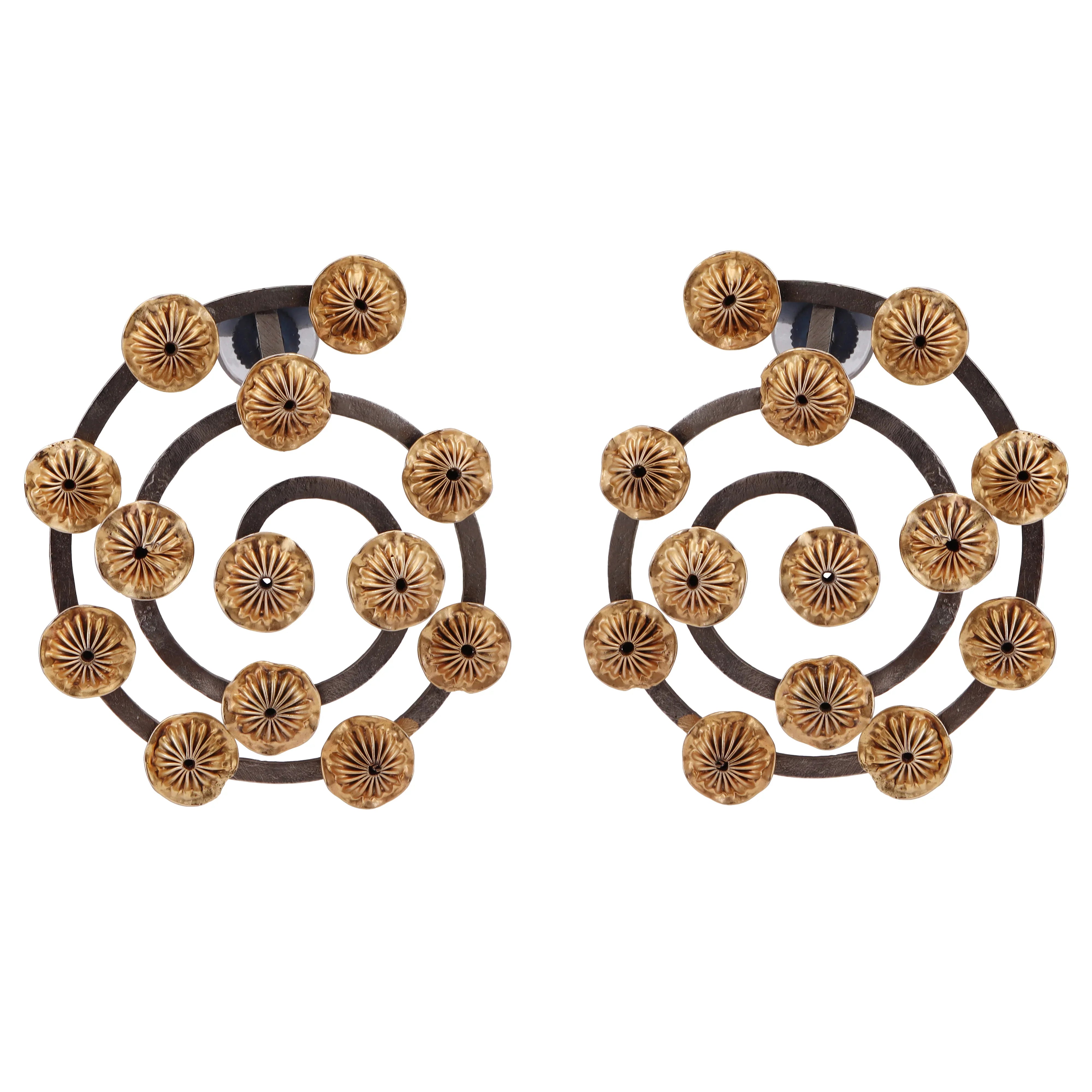 OYSTER GOLD SHELL EARRINGS