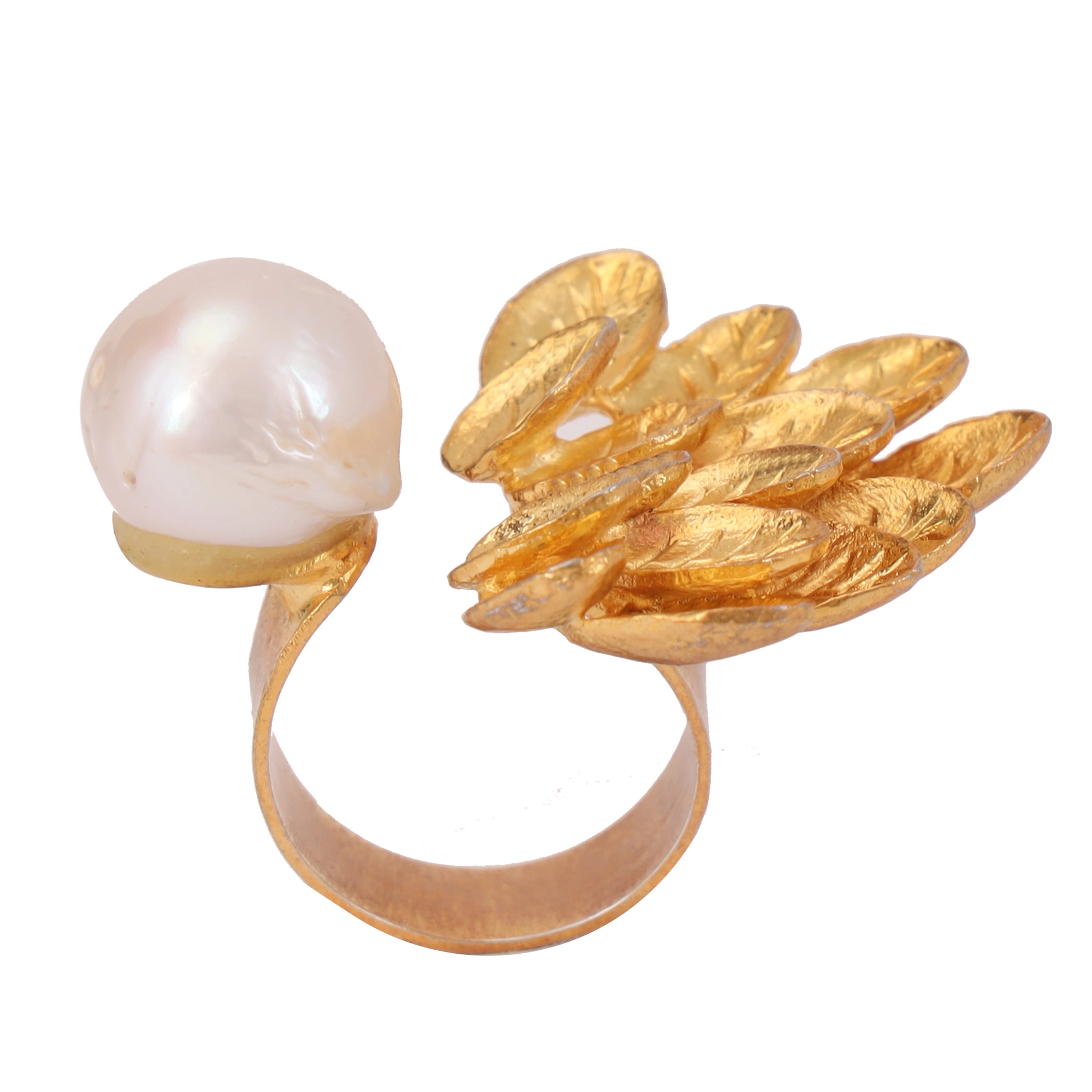 Baroque Beauty Gold Plated Ring
