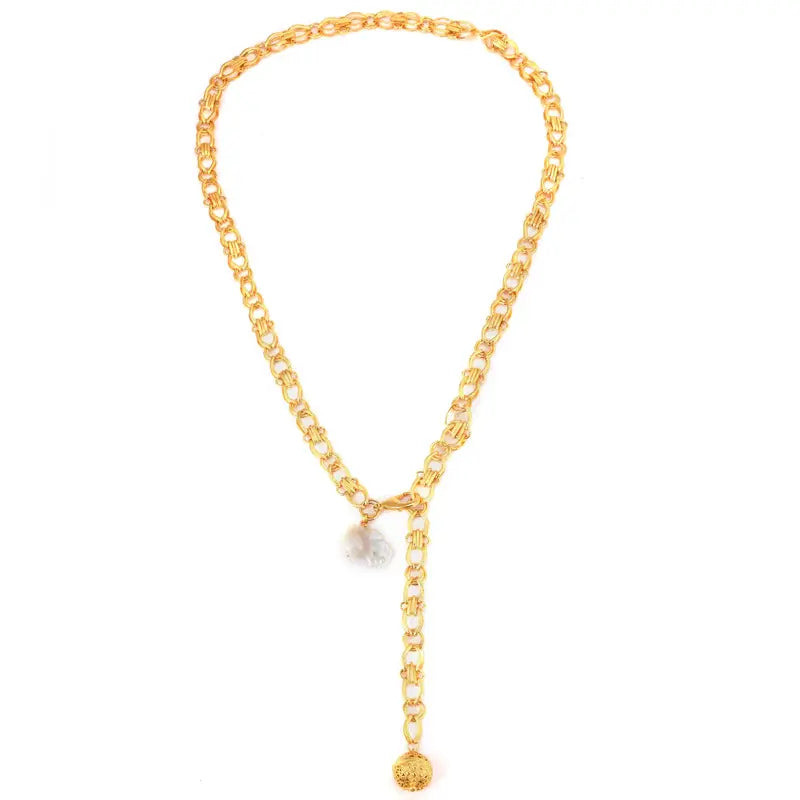 Baroque Duo Free Size Belt & Necklace