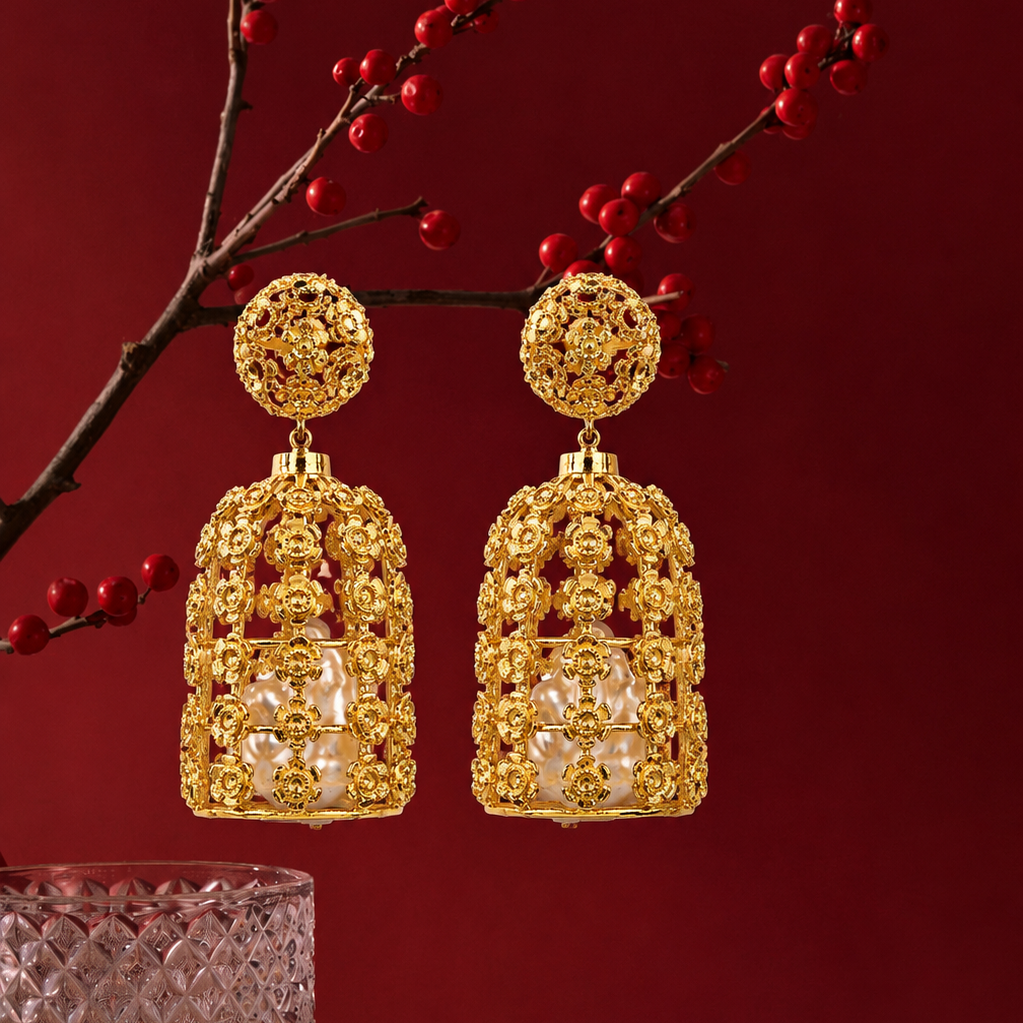 Sitara Pearl Jhumkas