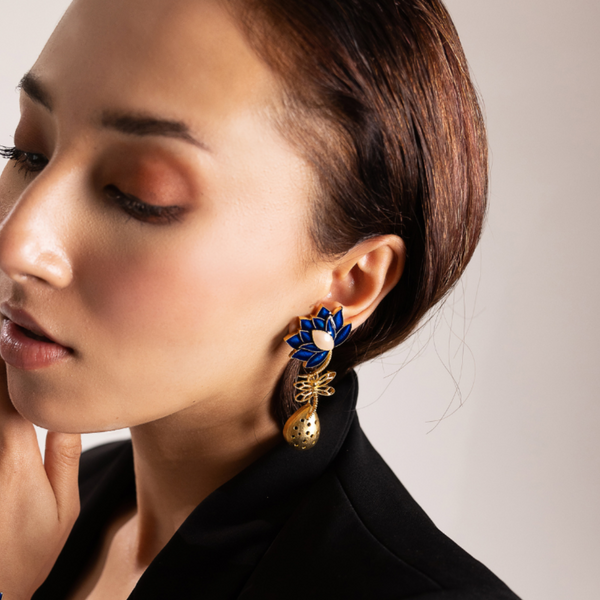 Statera Midnight Blue Earrings