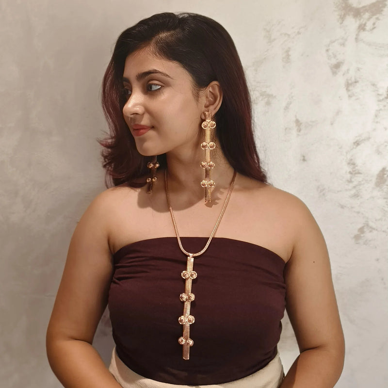 CORAL ROSE NECKPIECE