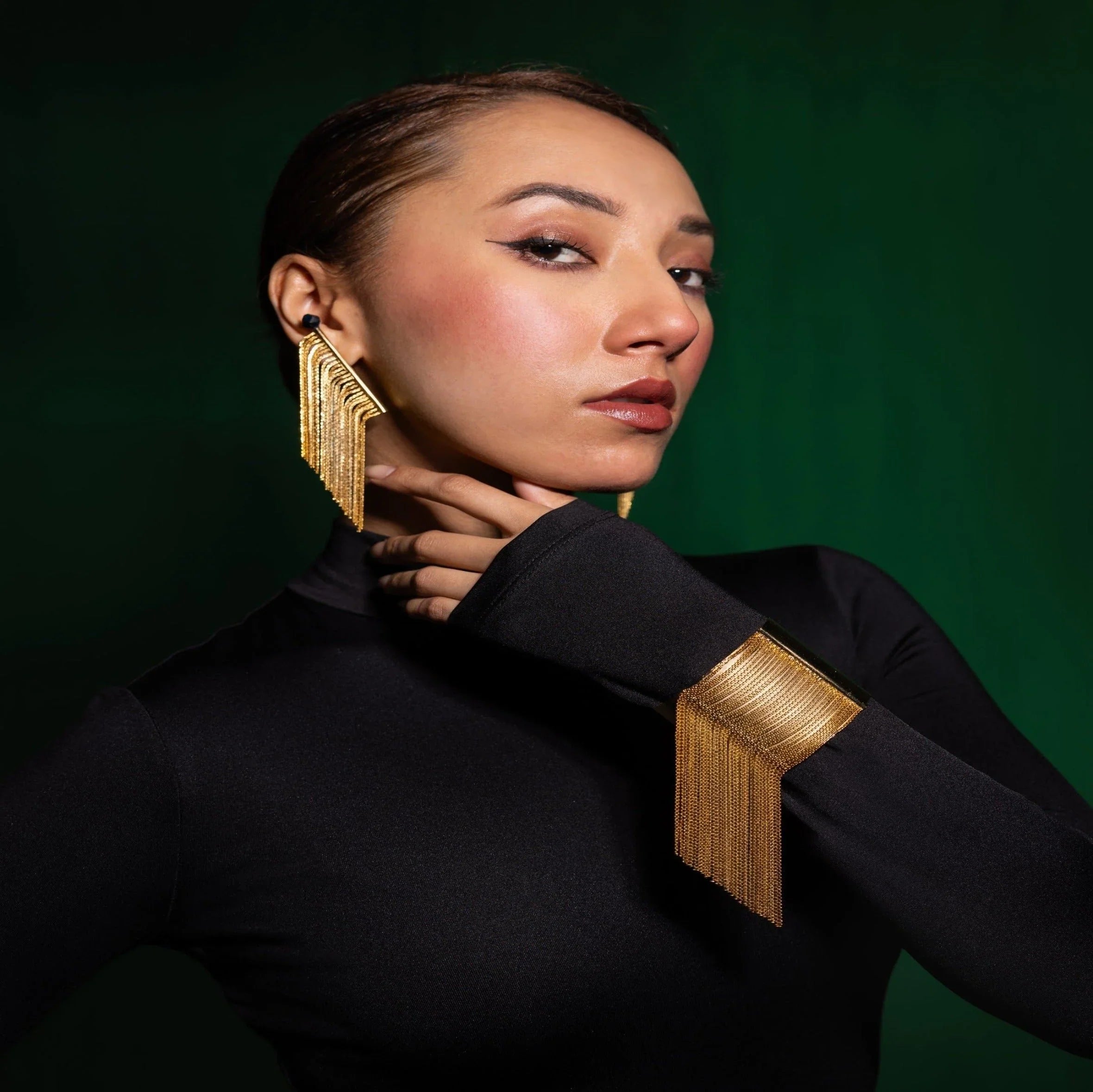 Dangler Gold Plated Cuff