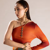 CORAL GOLD HANDCRAFTED NECKPIECE