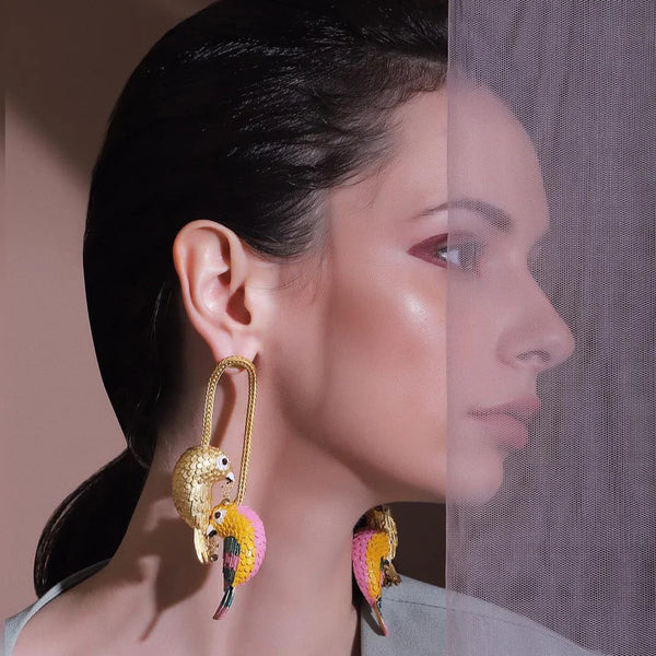 Soaring affection Handcrafted Earrings