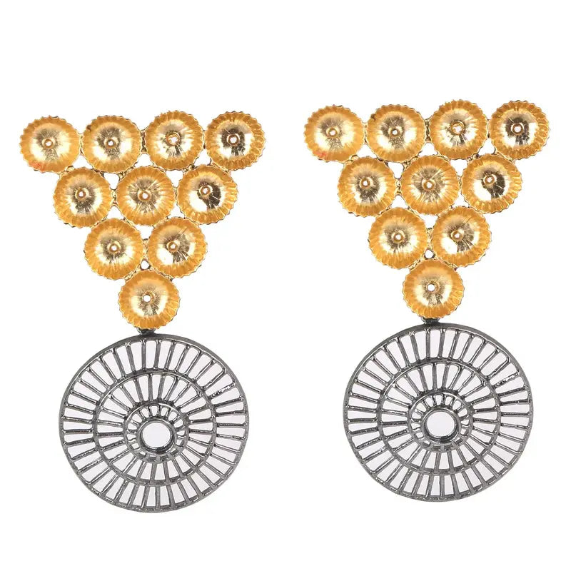 Multi Shaped Party Pop Gold Earrings