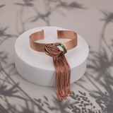 Rosegold Cascade Bracelet(Green)