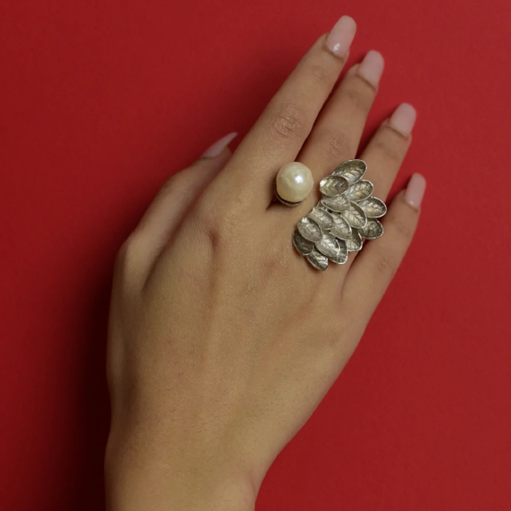 BAROQUE BEAUTY SILVER RING