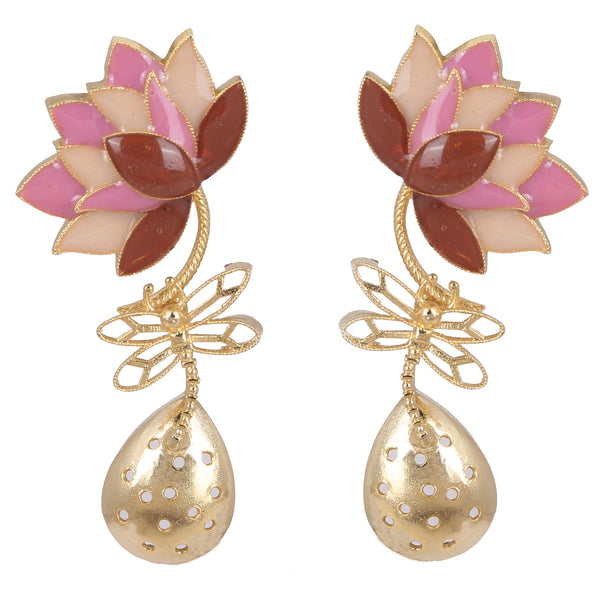 Statera Blume Enameled Earrings