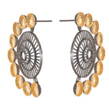 Disc Party Gold Plated Earring