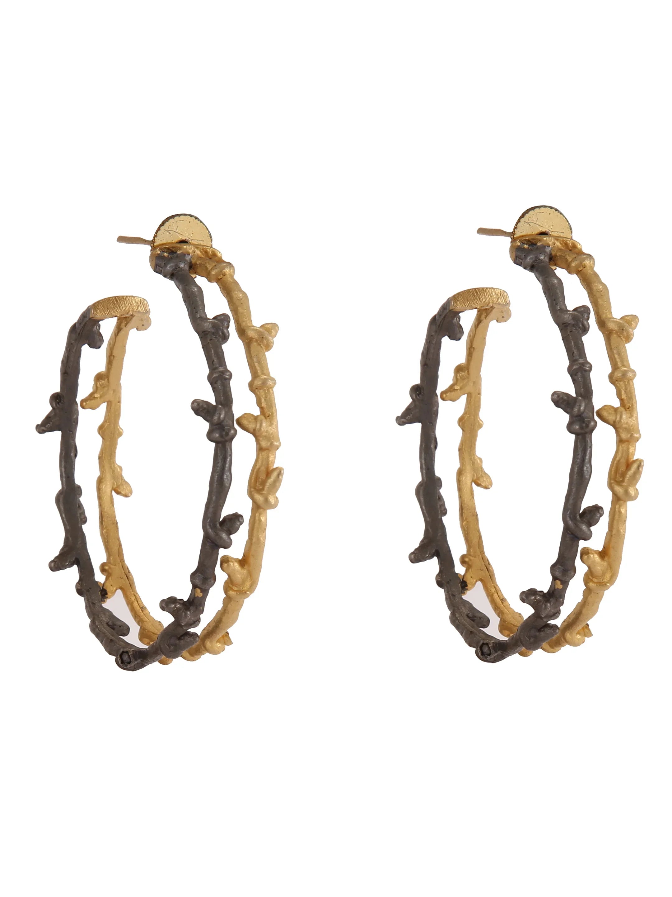 Adam And Eve Gold Earrings