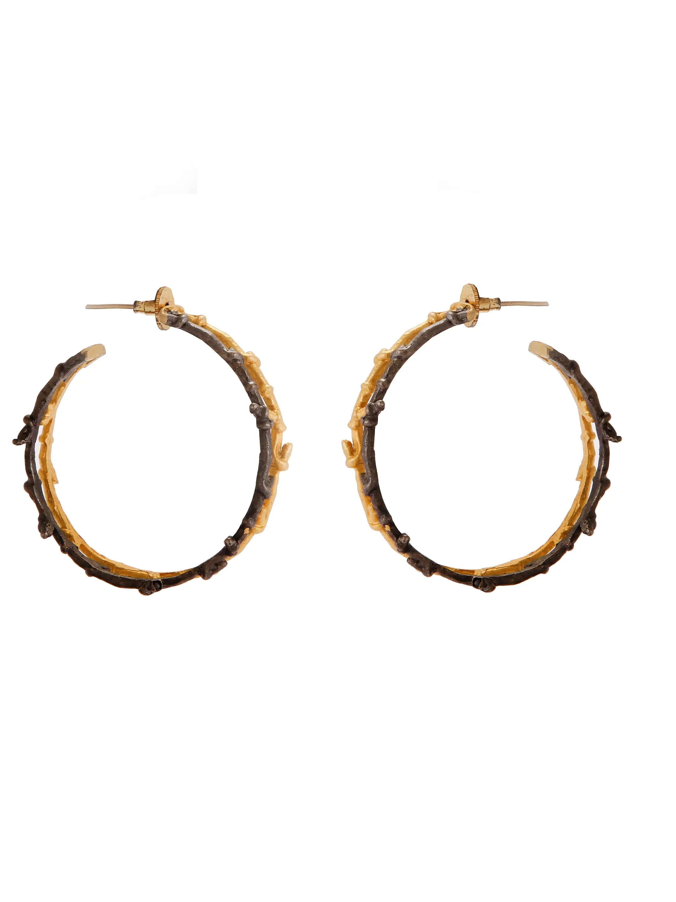 Adam And Eve Gold Earrings