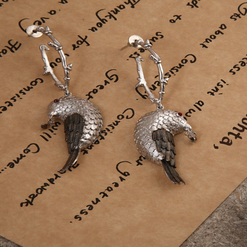 Birdy Fling Handcrafted Earring