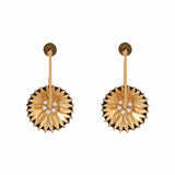 Beguiling Gold Plated Blossoms Earrings